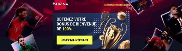 Rabona Casino bonus bienvenue sportifs