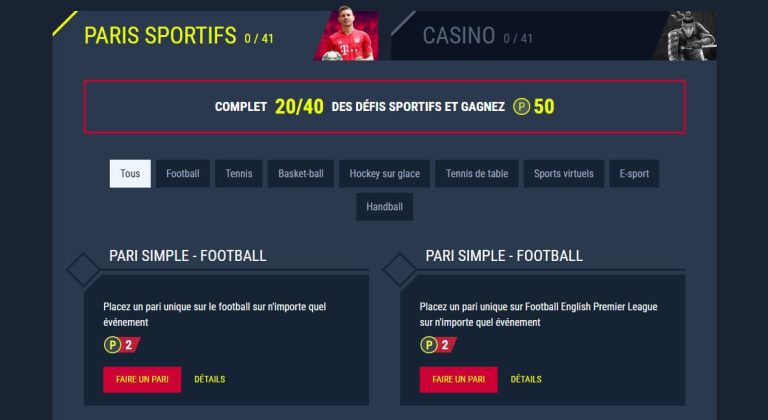 Rabona Casino paris simple