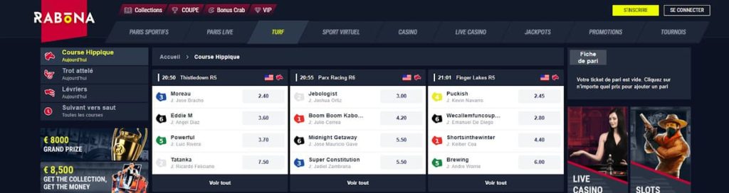 Rabona Casino paris sport
